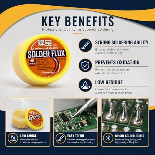 1PCS 110g/3.8oz Soldering Flux, Rosin Flux,Soldering Paste,Solder Flux, Lead-free and No Clean Flux for Chip PCB Motherboard,Electronics,Mobile Phone, Home Appliance Welding (110g) — 사진 4