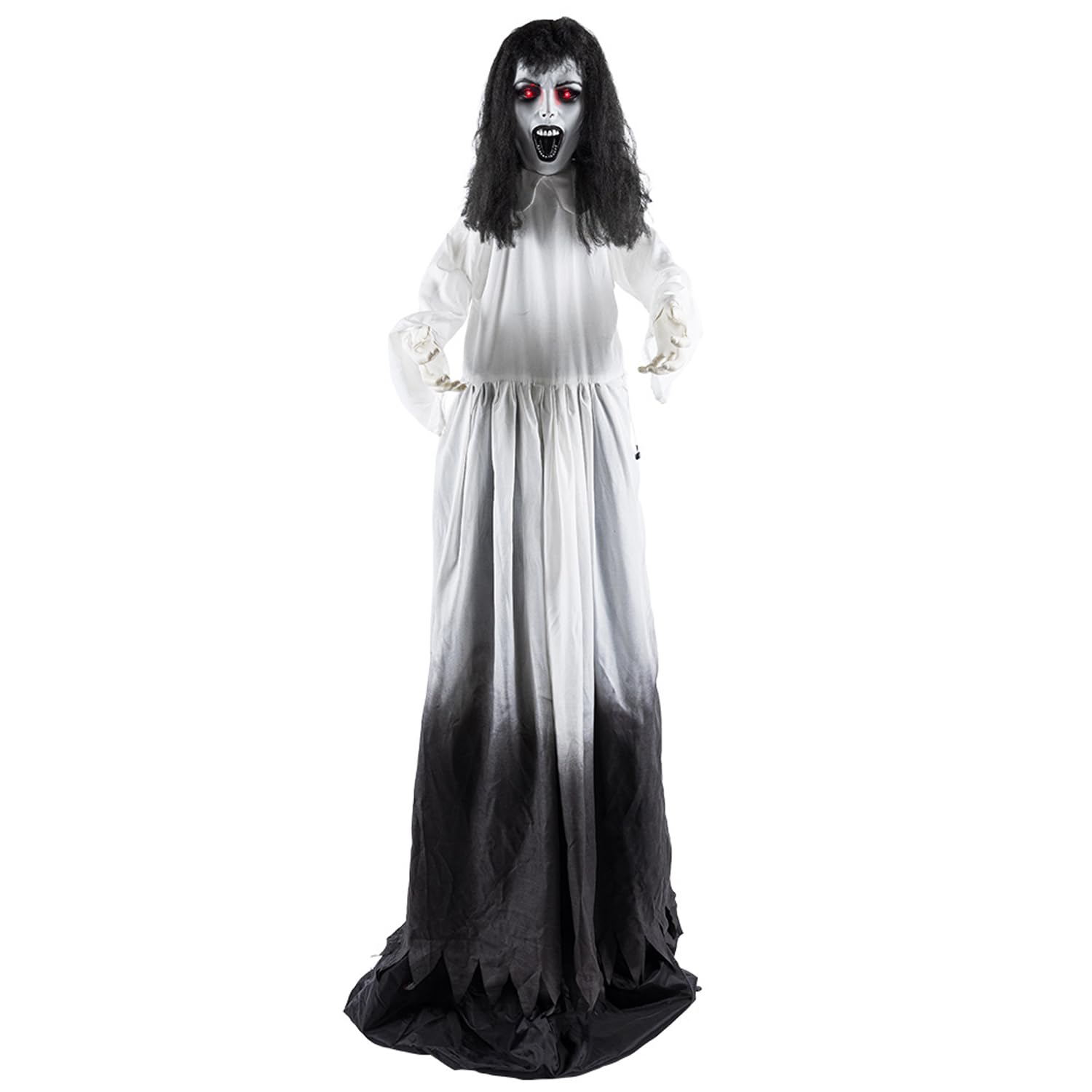 Boland - Decoración Novia Fantasma, 185-225 cm | Figura de pie con luz, sonido y movimiento para Carnaval y fiesta de terror