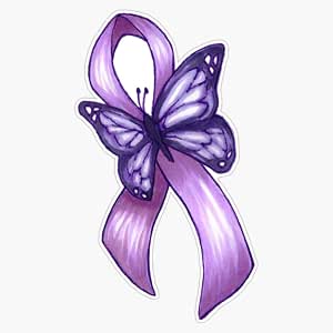 Epilepsy Awareness Butterfly Tufted Floor Pillow