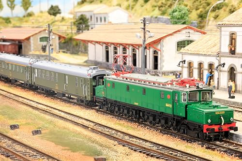 Electrotren HE4037 RENFE, 2-unit set 5000 coaches, BBD4 baggage + AAR bar, old bellows, olive green livery, ep. IV - Image 4