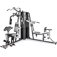 Marcy GS99 Dual Stack Home Gym (Leg Press, 2 Users), 2 x 65 kg