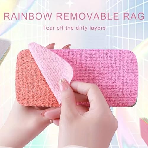 Image of CAR SAAZ Multi-Purpose Car Cleaning Sponge | Super Absorbent 12-Layer Rainbow Sponge | Reusable for Cars, Home, Kitchen, Glass, Furniture & More | Cleaning & Drying Sponge (Pack of 1)