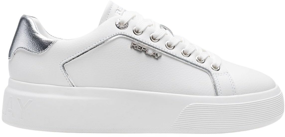 Replay Women's Gwz8f Sneaker, 061 White, 5 UK