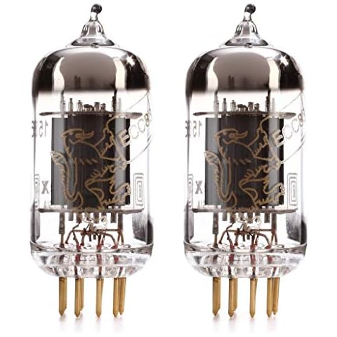 New Matched Pair Reissue Genalex Gold Lion 12AX7 / ECC83 / B759 GOLD PINS Tubes Cover