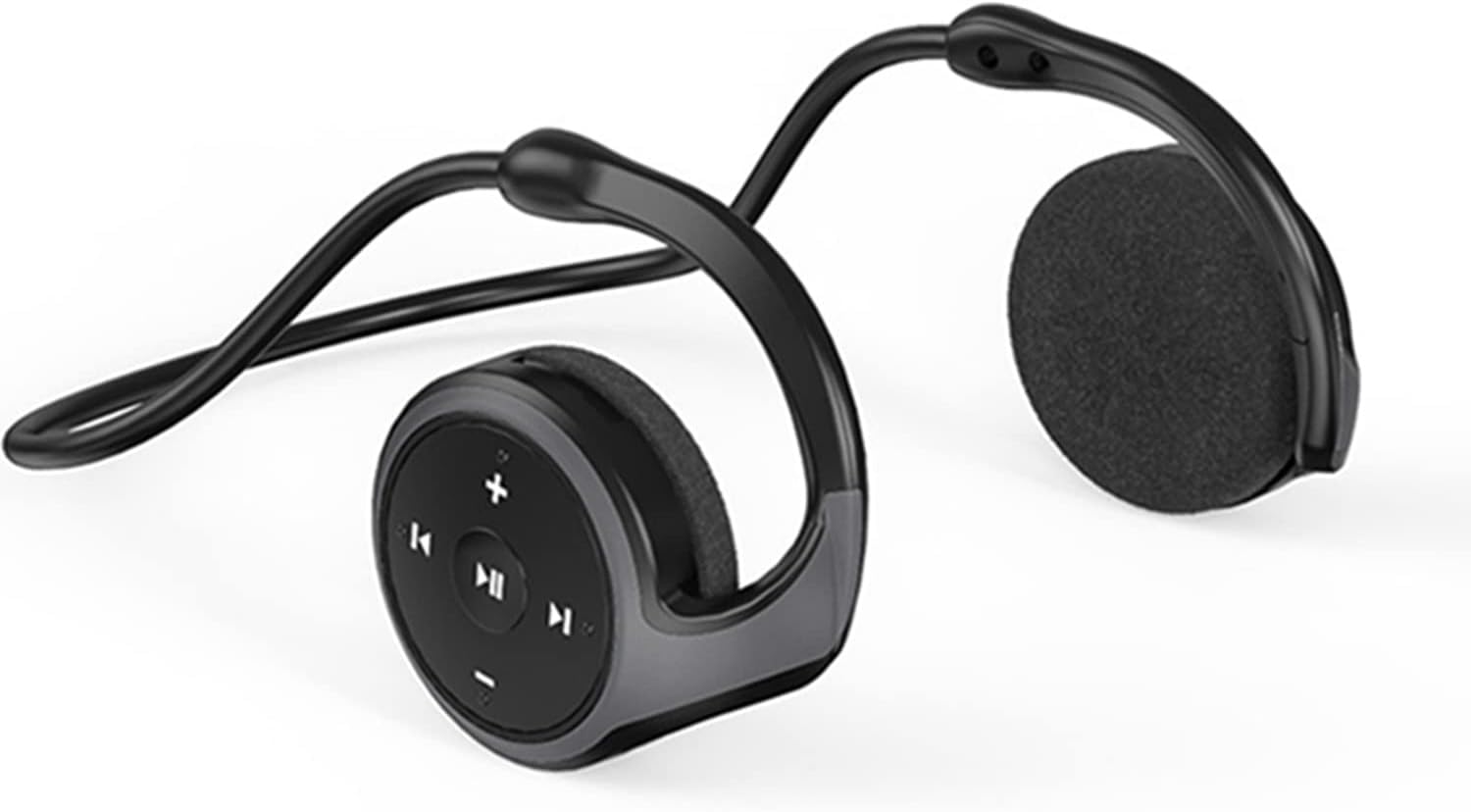 SUJAHHUJIQBehind The Head Headphones, Bluetooth 5.0 Headphones Wrap Around Head, Lightweight Small Foldable Wireless Sports Sweatproof Headset with Microphone, TF Card Slot