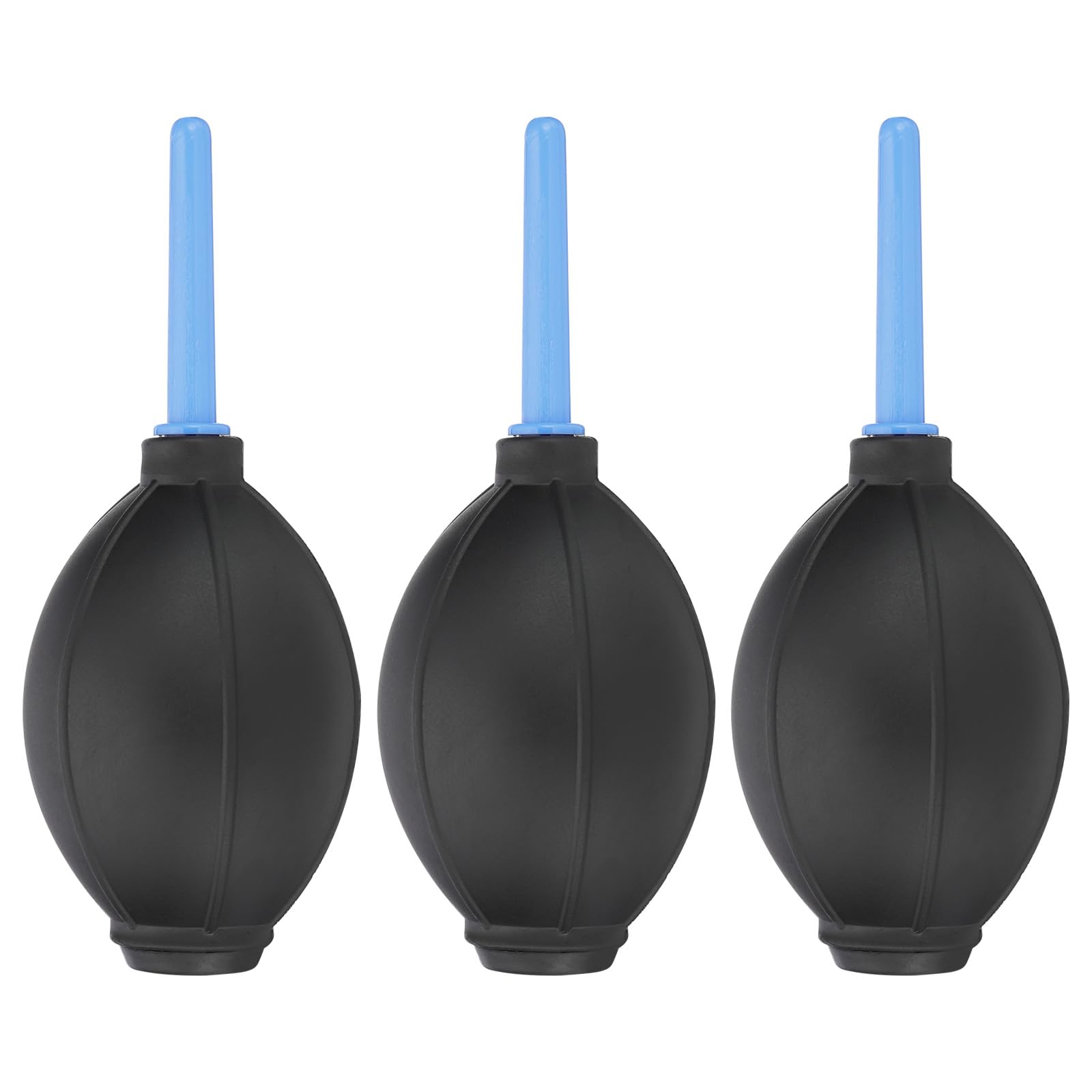 PATIKIL Soft Tip Air Blower Dust Blaster, Bulb Air Pump Dust Blower Cleaner Cameras Sensor Lens Cleaning Tool for DSLR, SLR Camera Keyboards Automobiles Fans, Blue 3Pcs