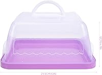 Vista 7 de LIFKOME Portador portátil de la torta de la manija del soporte del envase de la torta