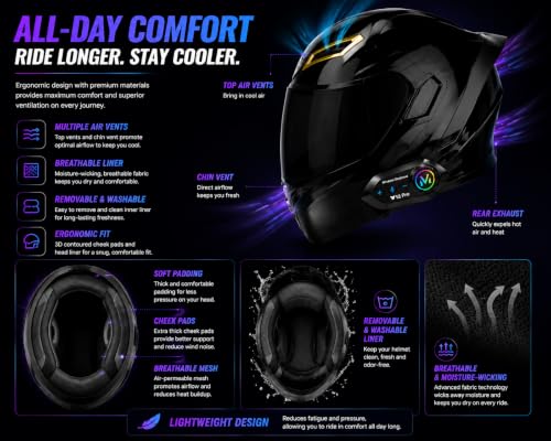 Auftgut Bluetooth Modular Helmet