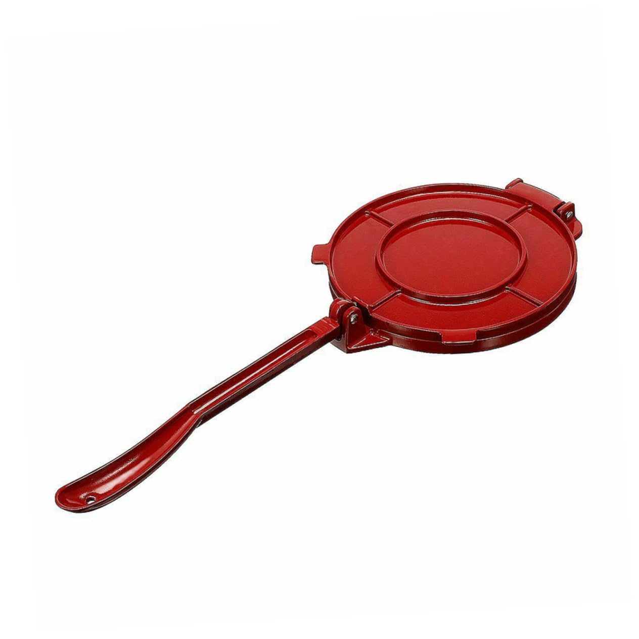 LABRIMP Dough Presser Press Flat Homemade Tortilla Folder Flour Pressing Stainless Quesadilla Maker Tortilla Press Smasher Tortilla Maker Machine Kitchen Aluminum Press Red Aluminum Alloy