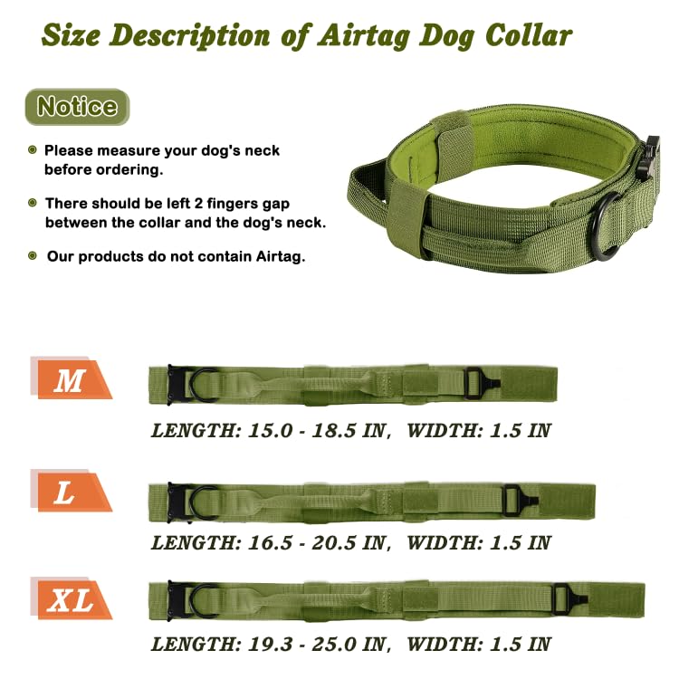Taktisches Hundehalsband – Für Mittelgroße Bis Große Hunde, Nylon Mit Metallgriff | Verstellbar, Robust | Ideal Für Training