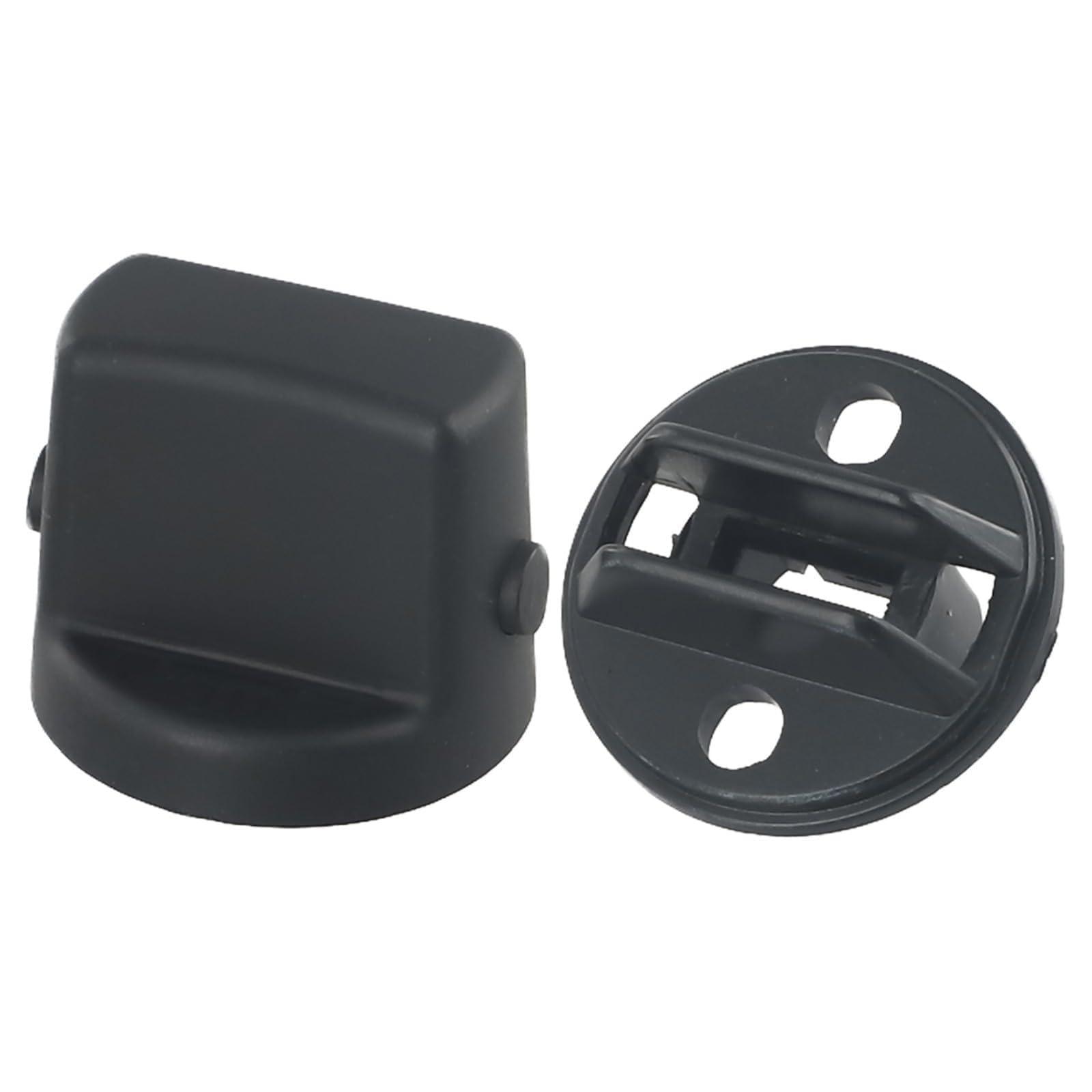 Bouton poussoir interrupteur en plastique noir résistant D461-66-141A-02 avec socle