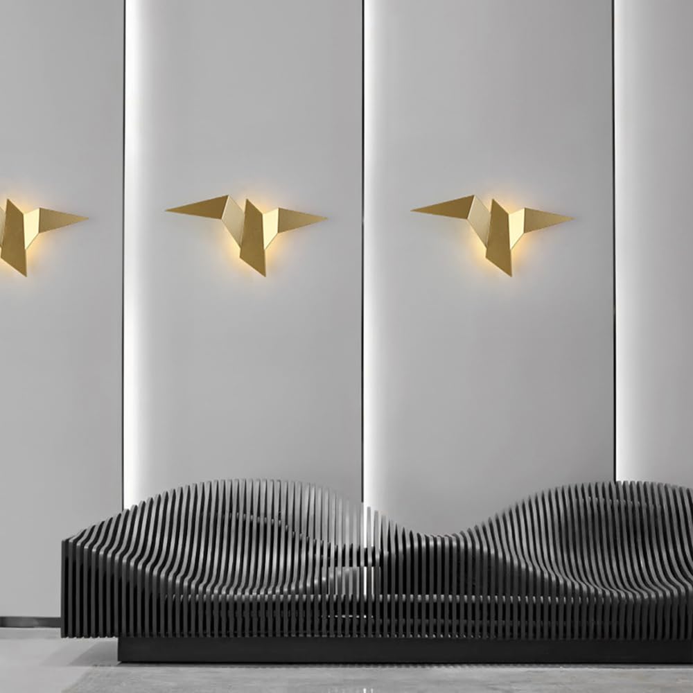 Ściana LED Light, metalowe kinkiety origami, 2W, oświetlenie dekoracyjne wnętrza, lampy ścienne do korytarza, salon, tła ścienna