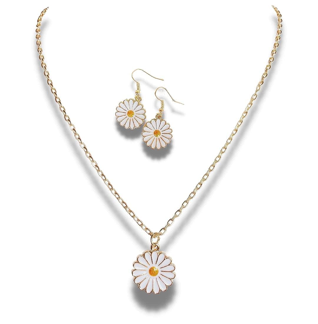 See full amazon price history chart for Tresneria Womens White Daisy Pendant With Earrings Tresneria Womens White Daisy Pendant With Earrings (B0B56YKZVZ) Amazon Price History, Amazon Price Tracker