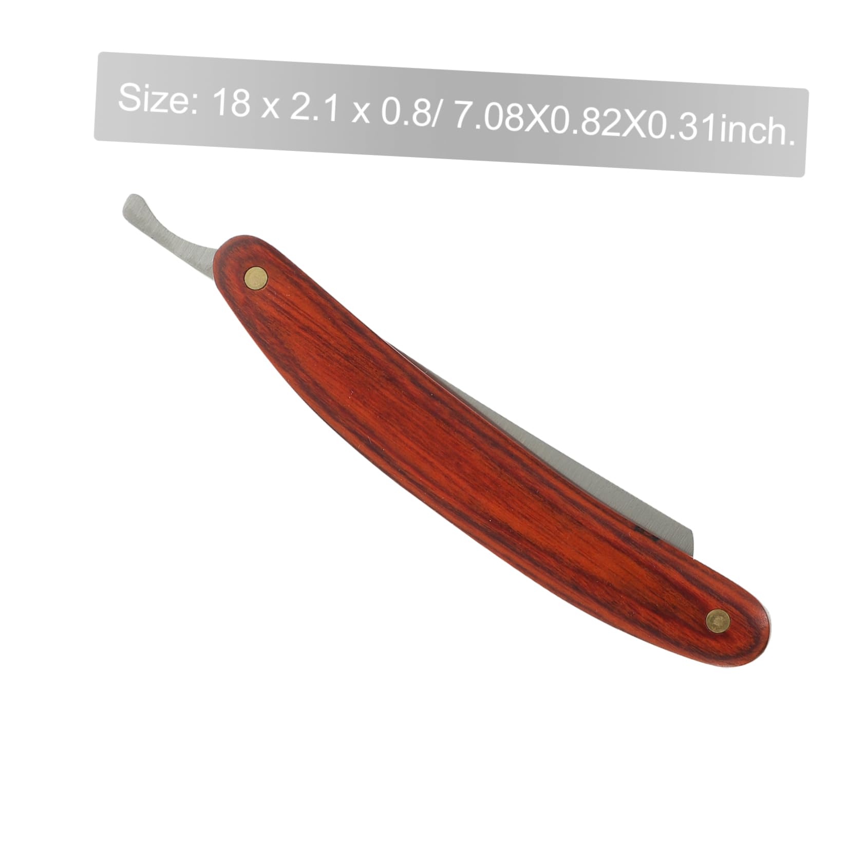 FOMIYES Men's Beard Blade Razor Stainless Steel Straight Barber Razor Manual Shaving Tool Random Style