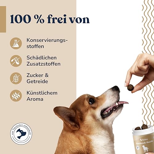 Hochsaison-Snacks für Hunde mit Schwarzkümmel & Kokosöl, ca. 70 getreidefreie Hundesnacks – mit Lammprotein & Bierhefe – Zutaten, traditionell in Verbindung mit Hautgeruch – für alle Rassen & Alter