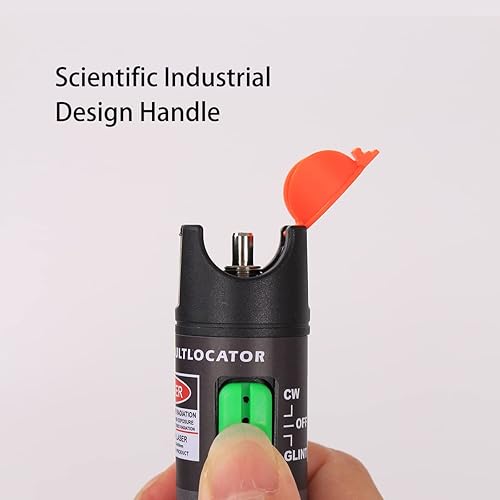 Miniatura 6 de Localizador de fallas visuales de fibra 50mW 50KM, medidor de probador de cable de fibra óptica VFL, probador de lápiz de luz roja Adapt LCFCSCST