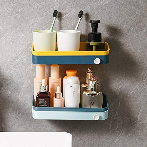 CoolBELL 1 Pc Multipurpose Kitchen Bathroom Shelf Wall Holder Storage