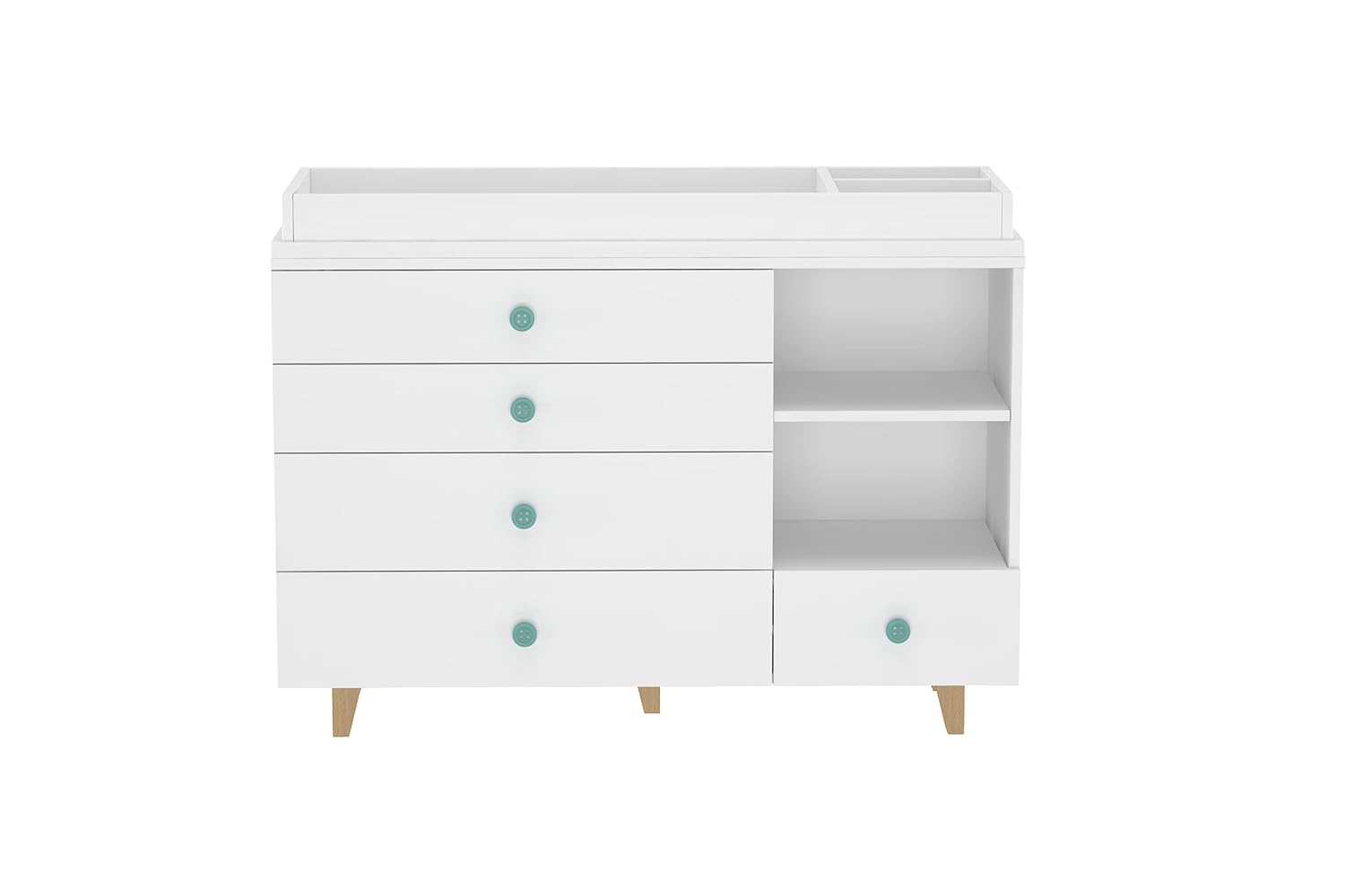 LittleBird Wooden Chest of Drawers/Chest of Drawer White/Chest of