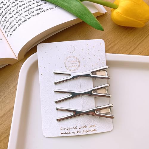 Pinzas de metal para cabello estilo cocodrilo paquete 15 pzas miniatura 6