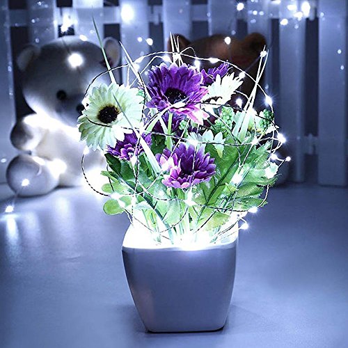 Lrcxl 12 Pack Of Led Moon Lights, Batteries Included 20 Micro Starry Leds On Silver Wire 6.5 Ft (2M) For Graduation Party Favors Outdoor Party Diy Wedding Centerpiece Or Table Decorations (6 Colors) #TOP4