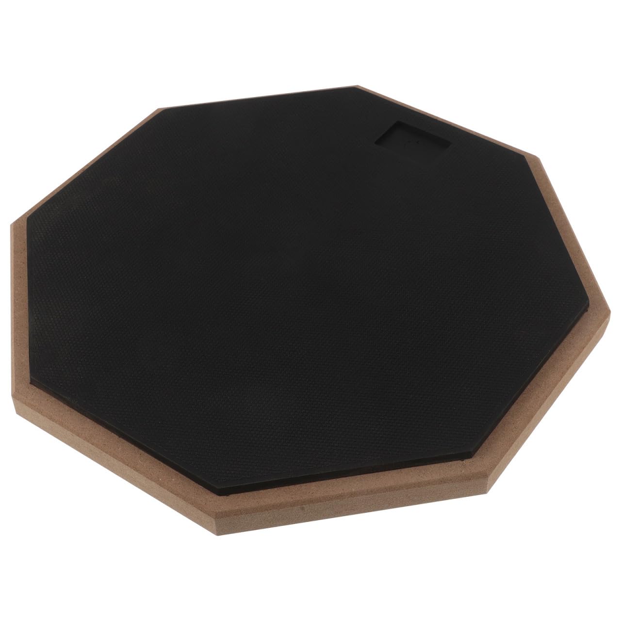 Almohadilla Octogonal para Batería de 12 Pulgadas de Práctica de Goma y Madera, Diseño y Estable Adecuado para Principiantes o Escuela