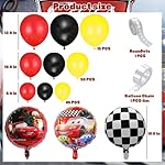 197 PCS Party Decorations Include Theme Balloon Arch Kit, Backdrop, Paper Tableware, Tablecloth, Happy Birthday Banner for Adult Party Supplies - Image 4