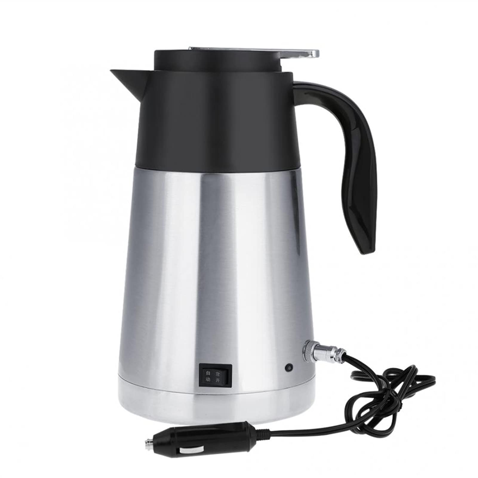 Bouilloire de voiture 12V 24V acier inoxydable tasse chauffante 1300 ml