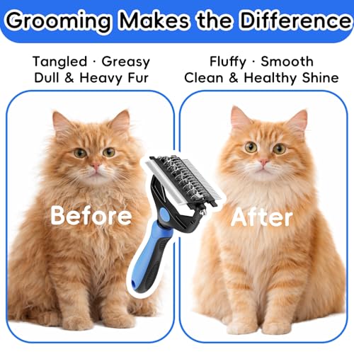 AXEFUN 3-in-1 Pet Grooming Brush
