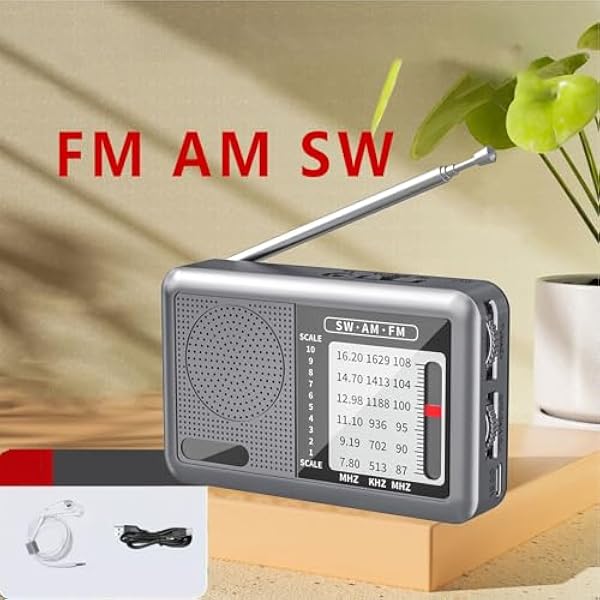 Am FM радио радио с наушниками - перезаряжаемый коротковолновый приемник для использования на природе в быту путешествиях и кемпинге