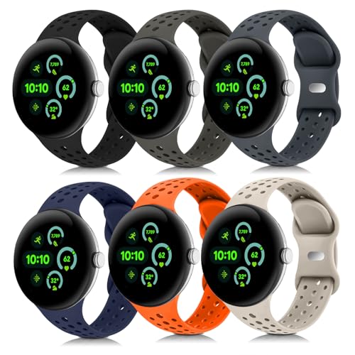 HAYONLIY �X�|�[�c�o���h Google Pixel Watch 4 41mm/Pixel Watch 3 41mm/Pixel Watch 2/Pixel Watch 1�ɑΉ� �ʋC���̂��郊�X�g�o���h �����p�\�t�g�V���R���X�g���b�v �j�����p