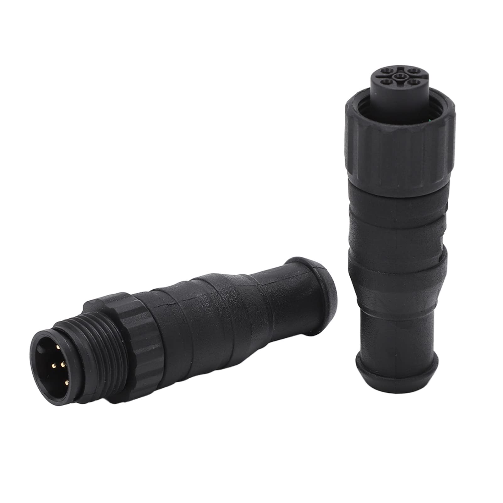 Kit Terminatore Maschio Femmina, 2 Pezzi Marino per Terminatori NMEA 2000 M12 Maschio Femmina 5 Pin IP67 Impermeabile per Reti Lowrance