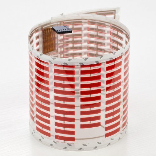 DIYAH Auto Sound Music Beat Activated Car Stickers Equalizer Glow LED Light Audio Voice Rhythm Lamp 70cm X 16cm / 27.5in X 6.3in (Red)