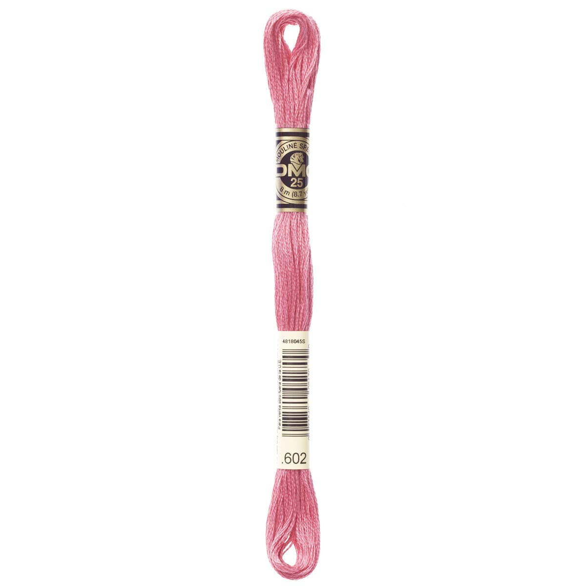 DMC Embroidery Floss Mouline Stranded Cotton Thread for Hand Embroidery and Sewing - Colour No: 602-3 x 8m Skeins โ image 1