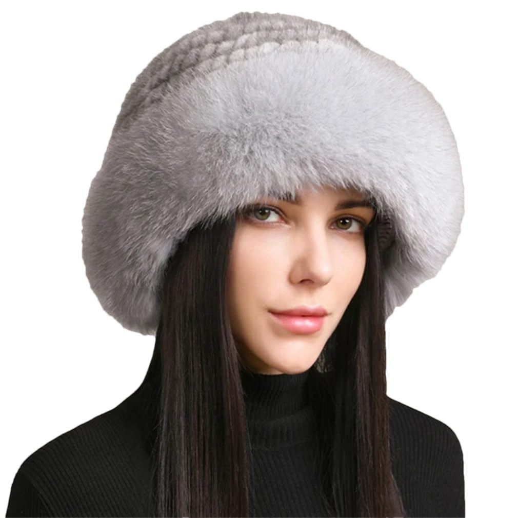 Luxus Gestrickte Eimer Hut Frauen Handgemachte Stricken Cap Mode Winter Kopfbedeckung Warme Mützen,3-One Size