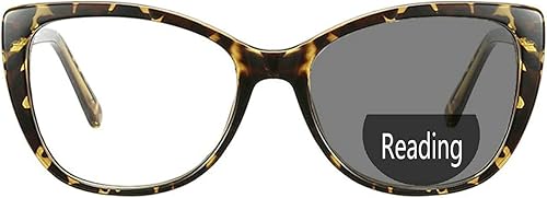 Gafas de lectura bifocales fotocromáticas de transición para mujer, ojo de gato, invisible, transparente, protección UV, lectores, 0 +4.00