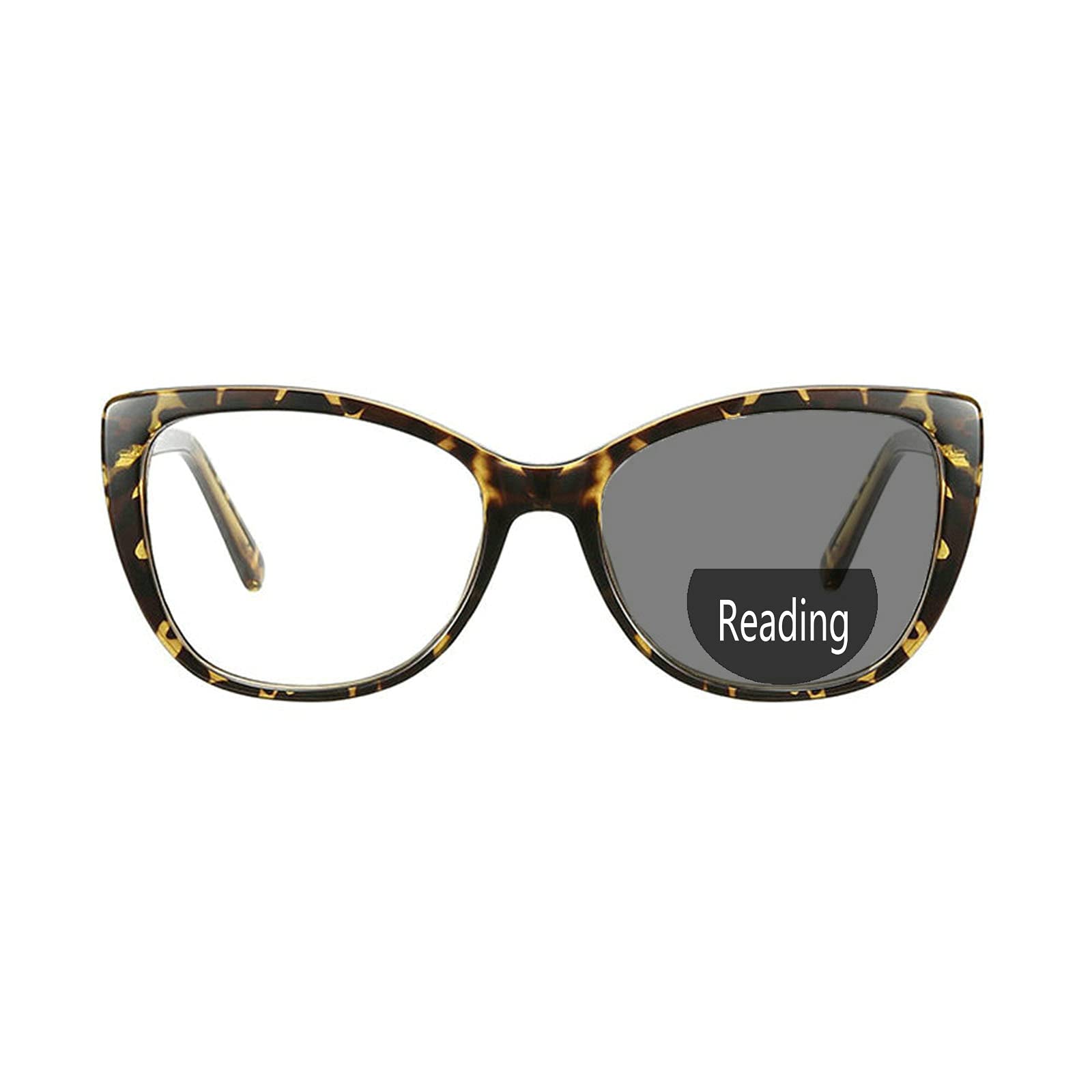 Transition Photochromic Bifocal Reading Glasses Women cat eye Invisible  Clear UV Protection Sunglasses Readers