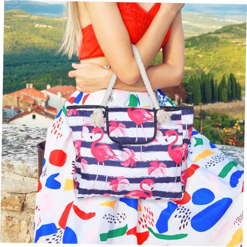 Sac de plage léger pour extérieur femme avec compartiments de rangement pratiques - 3