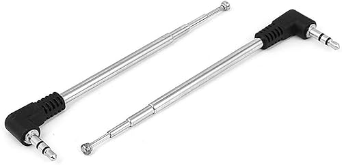 Miniatura 2 de vizgiz paquete de 23,5mm. antena FM Radio AM telescópico 4secciones telescópico Antena, 18inch Jack Plug Conector retráctil 8,5cm-25cm para móvil