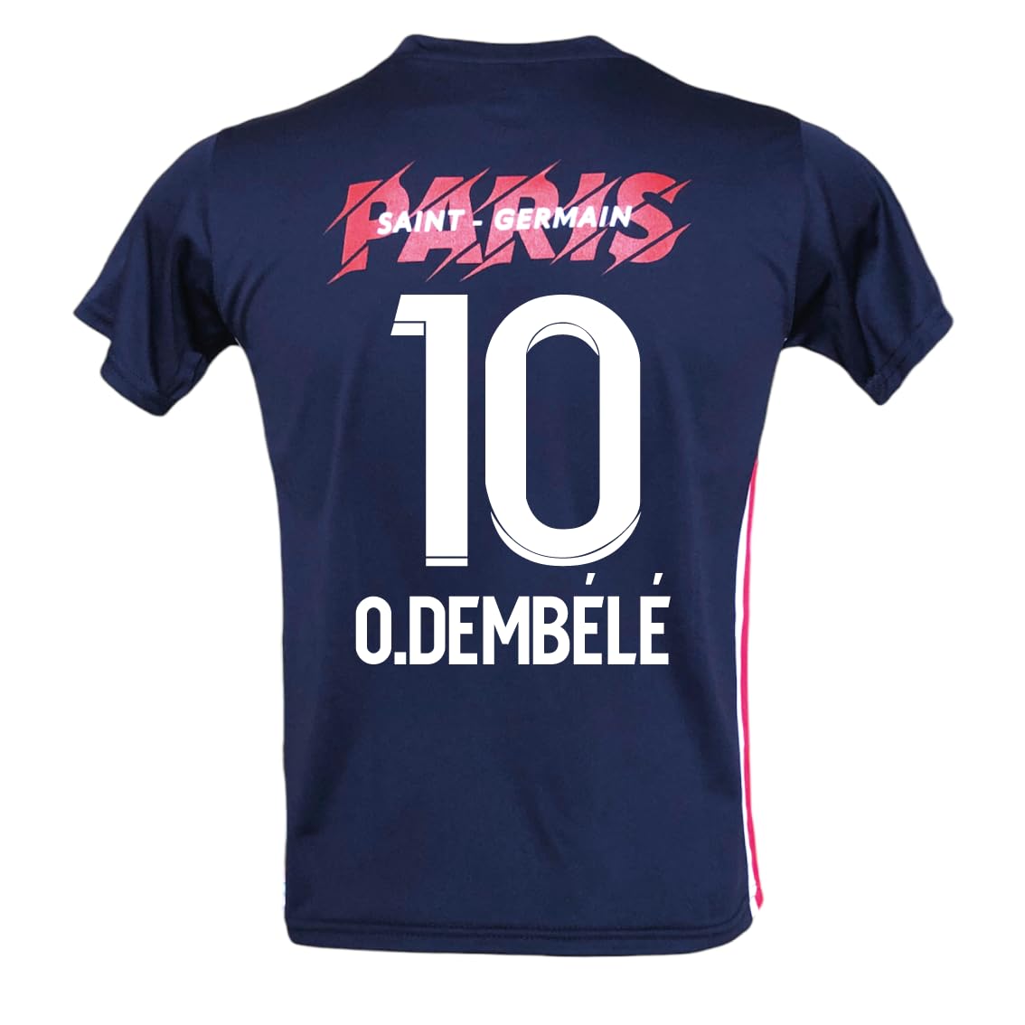 Generico Maglia da Calcio O. Dembele 10 Ufficiale, Home, Blu Navy, Taglie da Adulto Ragazzo Bambino
