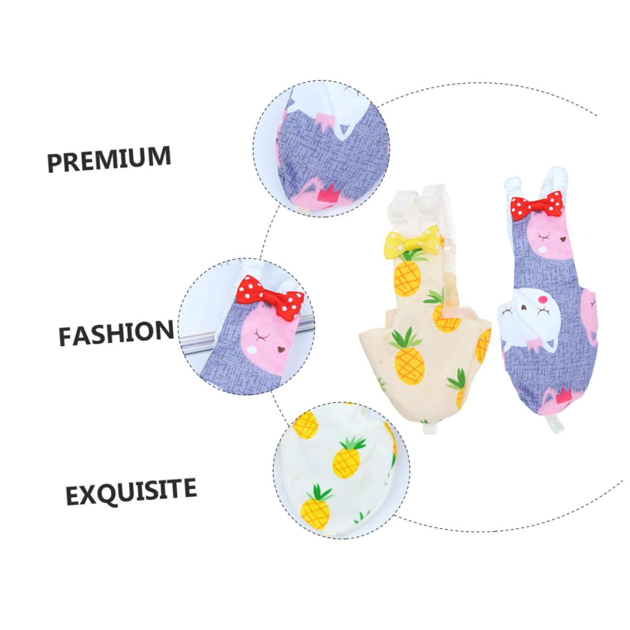 BESPORTBLE 6pezzi Pannolini Creativi Per Uccelli Abbigliamento Traspirante Per Pet Birds Leggero e Confortevole Per Parrocchetti e Piccioni Per Feste e Occasioni Speciali