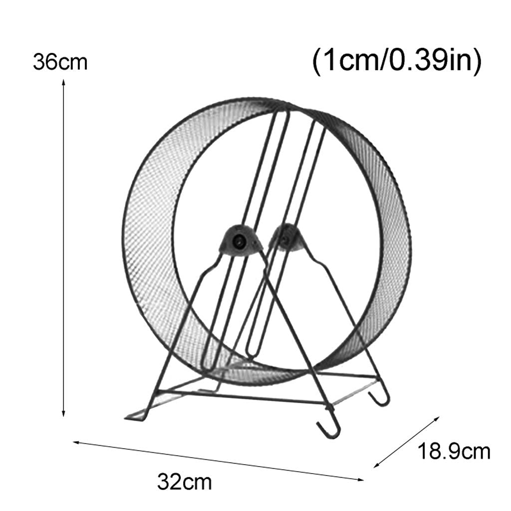 Household Small Pet Hamster Running Wheel with Stand Running Jogging Toy Playing