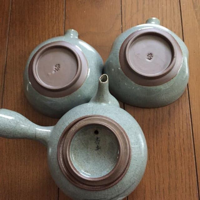 旧家蔵 砥部燒湯呑み 人気作家大西 （おおにし ひかる）作 2客共箱付き