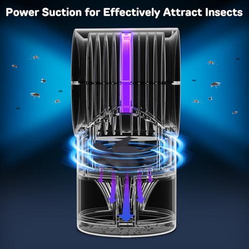 Image of Fly Trap Indoor,Gnat Traps House Indoors, Indoor Insect Trap with Timer, Pack of 10 Refills (White)