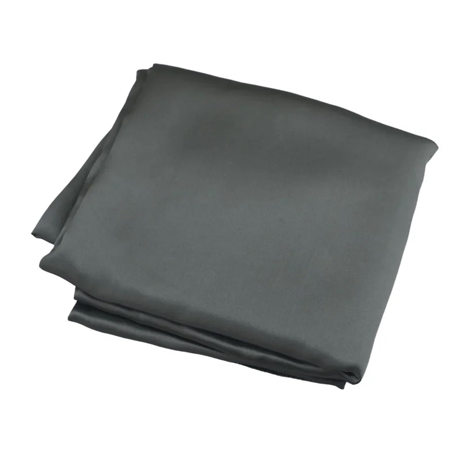 LuMOUzhou Reusable Rectangle Satin Tablecloth Round Satin Tablecloth Multicolor Multiple Sizes(Silver Gray,Round 275CM-108INCH)