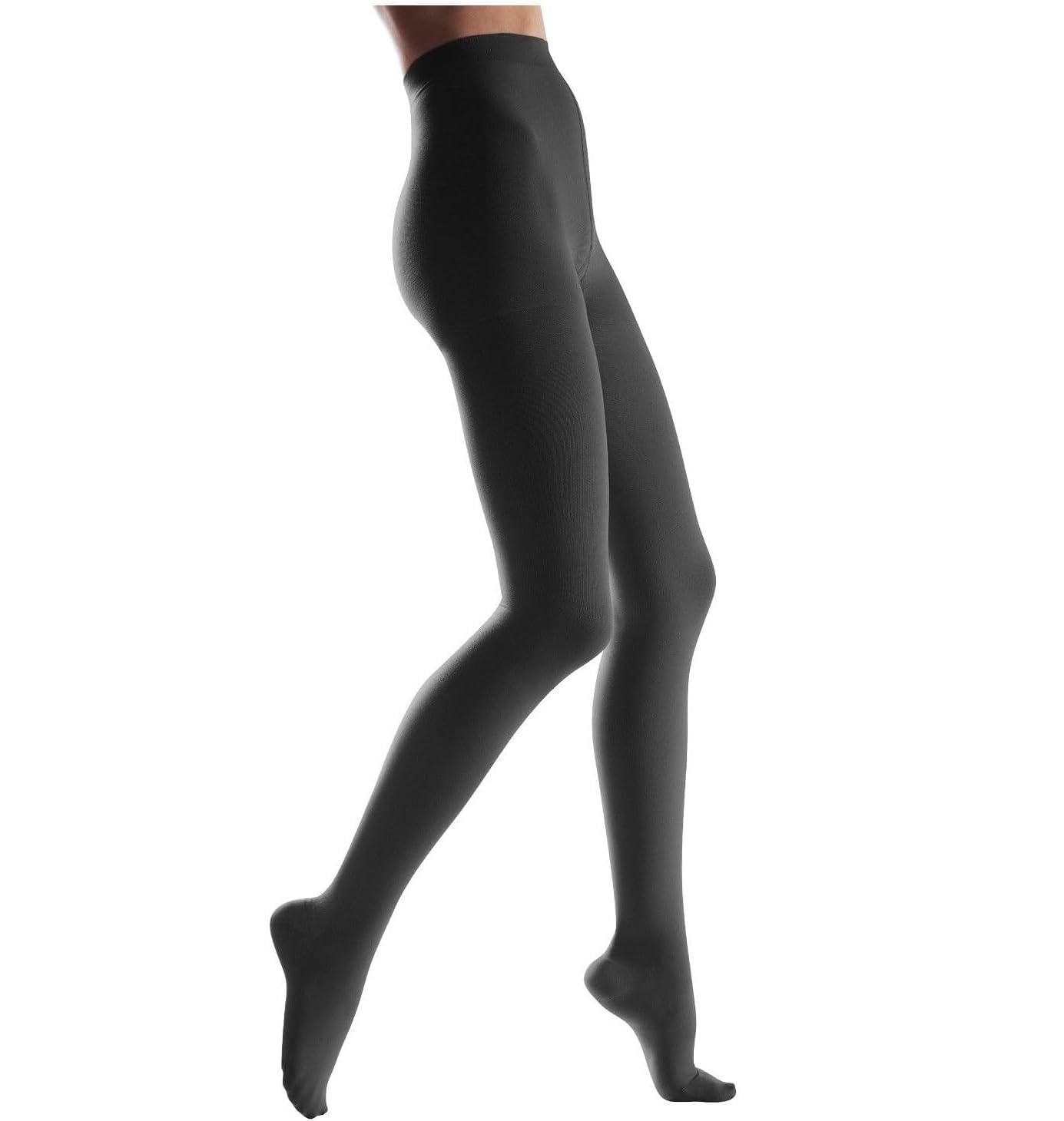 Collant Medici a Compressione per Donna – Classe II (23-32 mmHg) Collant Graduati con Punta Chiusa – Tallone Rinforzato – Fascia Larga e Confortevole
