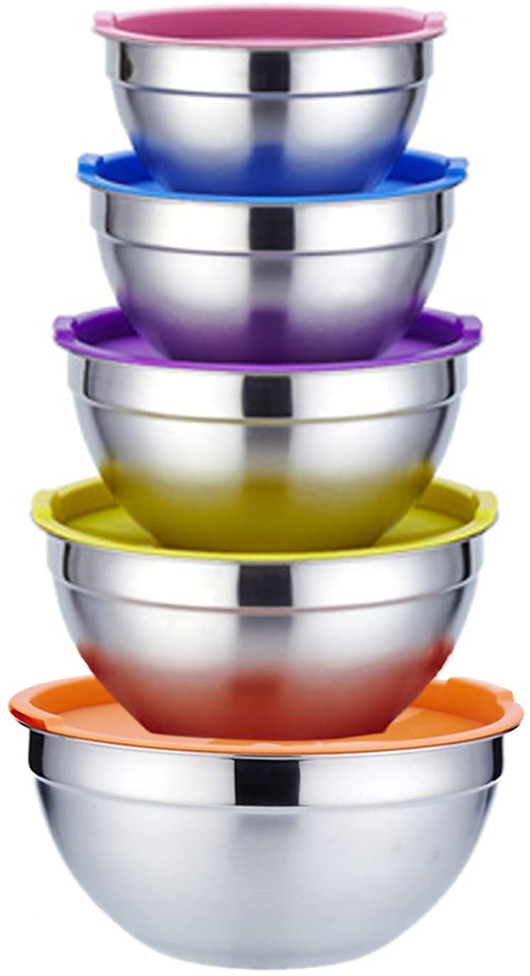 Niceful Pecatoo Serving Spoons and Slotted Spoons 8 Pieces, 9.8 Inch Stainless Steel X-Large Serving Utensil for Buffet Banquet Cooking