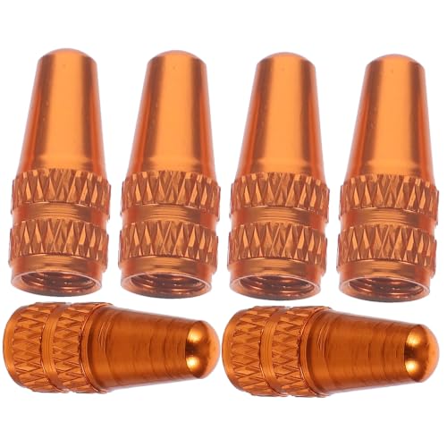 Cubiertas de válvula de bicicleta naranja IMIKEYA miniatura 1