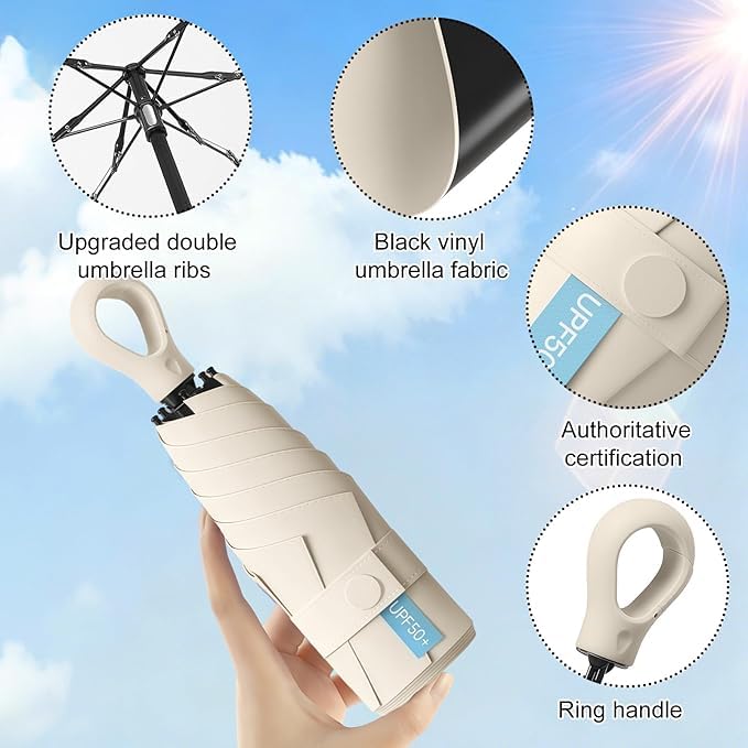 Image of Umbrella for Women | Umbrellas for Men | UV Coated 3 Fold Umbrella for Rain with Auto Open and Close Small Printed Folding Travel-Foldable Windshield