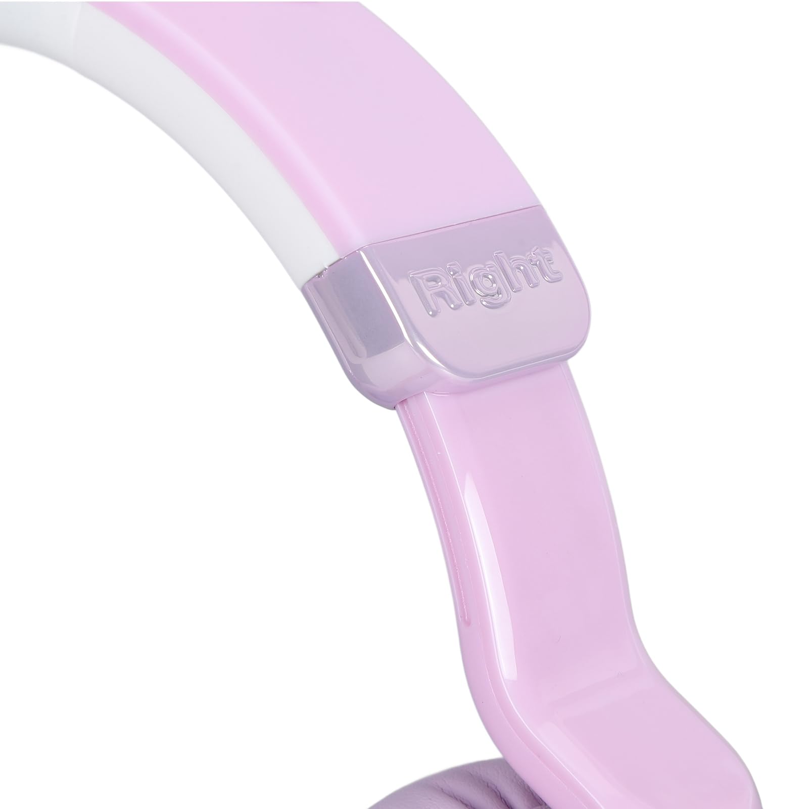 RGB -Bluetooth-Kopfhörer, HiFi-Stereo-Headset, 20 Stunden Spielzeit mit Mikrofon für Schul-Laptop, Leichte Katzenohr-Kopfhörer für (Purple)