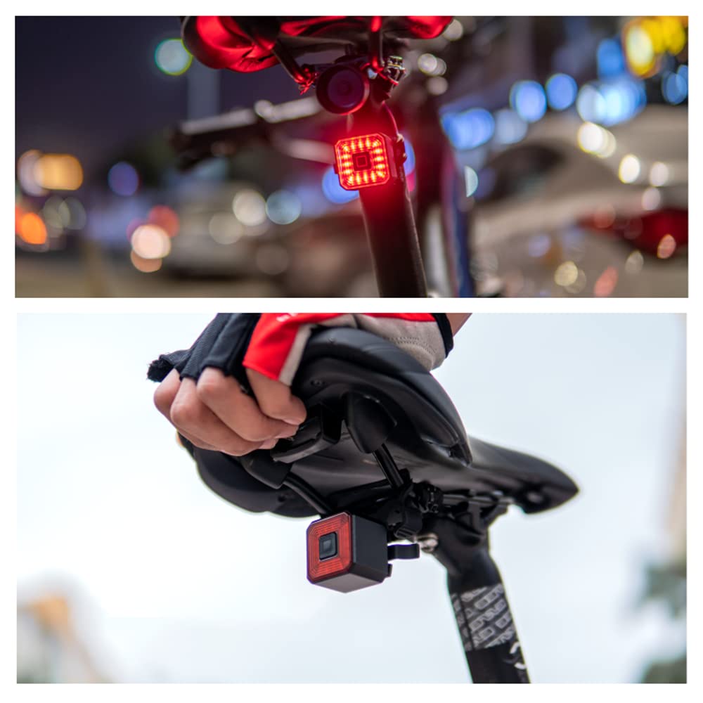 TIORU Bicicletta Intelligente Auto Brake Sensing Light Impermeabile LED Ricarica Ciclismo Taillight Bike Accessori Luce Posteriore